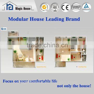 economical waterproof movable villa/great decoration double storey home/Chinal design hot sale villa house