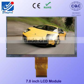 7 inch tft lcd module landscape type WVGA 800*480 tft lcd monitor with RTP touch screen for industry products