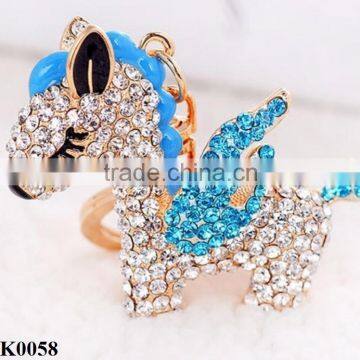High-grade Keychain High Qulity Diamond, Rhinestone Horse Keychain Gifts K0058 photo-3
