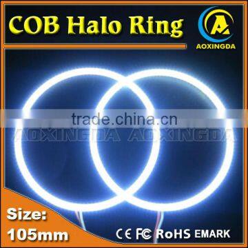 105mm Car Angel Eyes Halo Ring Head Light Lamps White