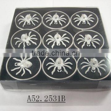 2014 Halloween spider candles 9pk