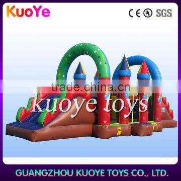 factory direct castle type inflatable playground on sale