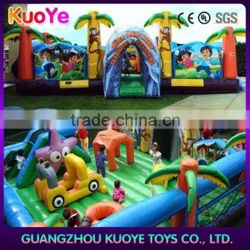 inflatable kids jumping funland amusement park,kids outdoor playground inflatable, inflatable children games funcity