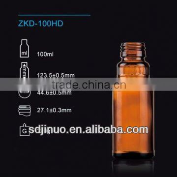 100ml amber glass bottle