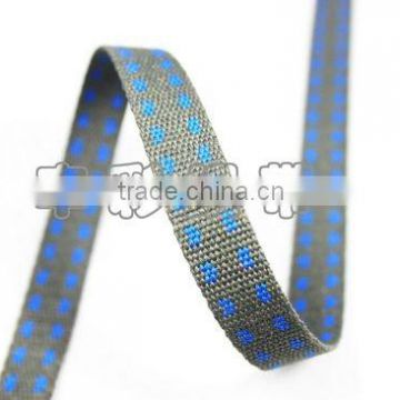 Colorful checkerwork packing webbing