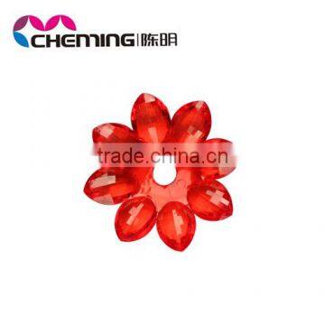 wholesalecheap loose golden acrylic flower beads for crafts necklace