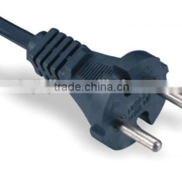 CEE7/17 European 2 pin power cord plug with VDE 16A 250V