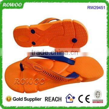 Fashion Orange Massage Man's Slipper Flip Flop EVA Injection Sports Mans Slippers