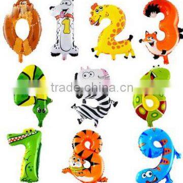 Wholesale Number Foil Balloon Print Balloon Party Supplies photo-2