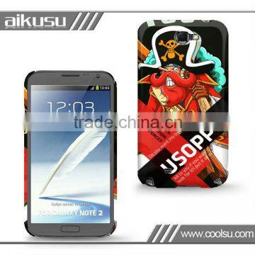 Decal decoration!! one piece case for note 2 with UV oil coating