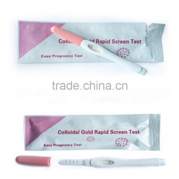 Colloidal Gold Rapid Screen Test HCG Preganncy Test