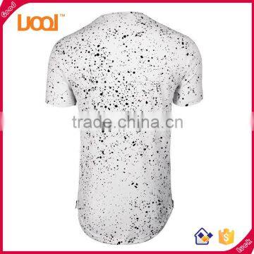2016 Fashion Custom Promotional Sublimated Brushed Cotton Long T-shirts for Men photo-3