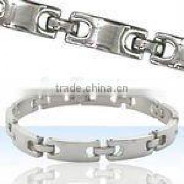 Stainless steel link bracelet