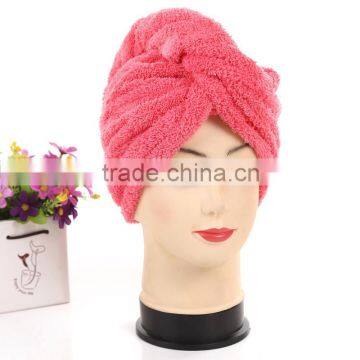 Coral Fleece Towel Shower Cap,2015 Elastic Model Shower Cap Wholesale photo-3