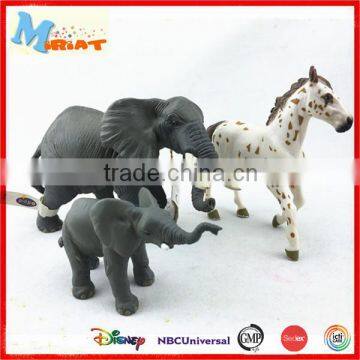 Custom farm animal 3d model pvc elephant figurines toys