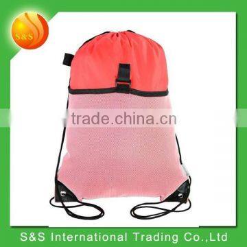 fashionable red travel shoe carrier bag drawstring bag