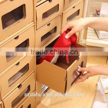 shenzhen dahua Custom folding shoe box cardboard box