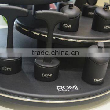 New Arrival PU Leather Jewelry Table Stands Layered Jewellery Table Display Props photo-4