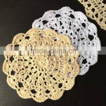 Crochet Doilies,Handmade Round Doilies,Cotton Crochet Applique,Lace Doilies