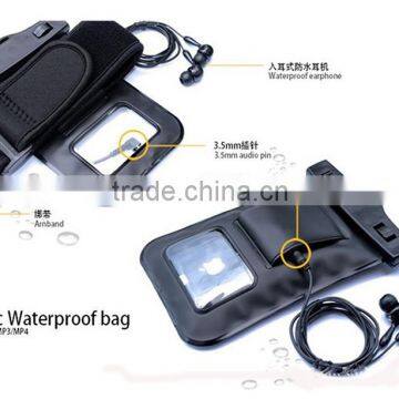 Premium Quality Armband Waterproof Bag Case for IPhone 5S IPhone 6 With Audio Cable photo-3