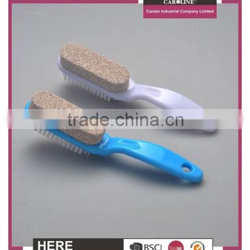 Professional pumice stone foot file with brush