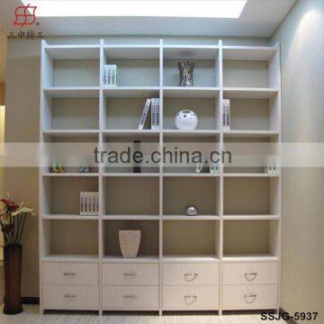 New Design Wooden Bookcase with Ladder / Bookcase / Bookshelf