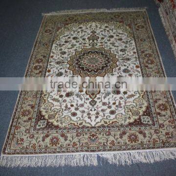 persians high quality hand knotted pure silk rug factory in guangzhou