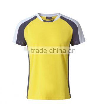 2016 Custom Wholesale Top Quality Sport Mens Yellow Tshirt photo-6
