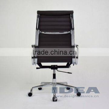Replica EA119 Charles High Back Office Chair - Dark Grey Color Genuine Leather photo-5