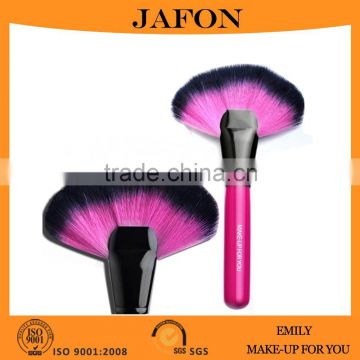 Two tones synthetic hair red wood handle big fan brush