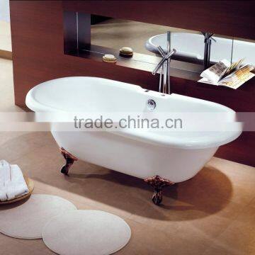 SUNZOOM UPC/cUPC Certified Claw Feet Acrylic Bathtub, North American Bathtubs, Classic Acrylic Clawfoot Bathtub photo-2