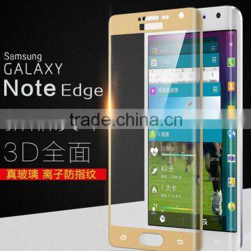 High Quality 3D Hot Curved Tempered Glass Screen Protector For Samsung Galaxy Note Edge