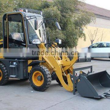 Farm equipment mini loader with wood grab for sale ZL08