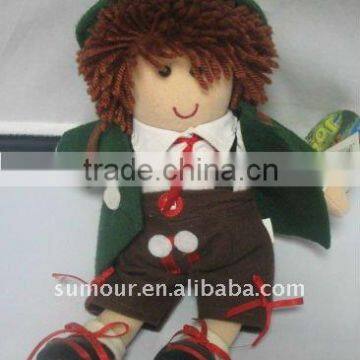 Gentleman Doll in cloth and hat