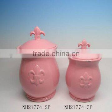 ceramic glaze jars with lids