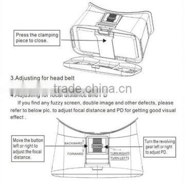 2016 Hot Sale Virtual Reality 3D Video Glasses Head Mount 3D VR Google VR Park 2nd for Samung Samrt Phones photo-5