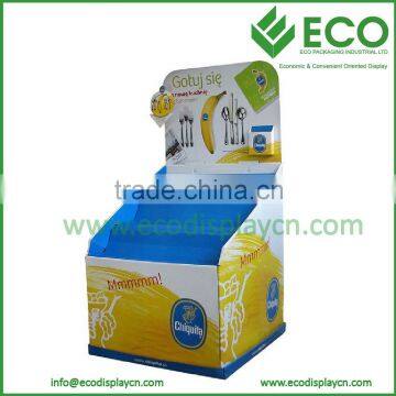 Snacks Floor Corrugated POP Pallet Display Stand