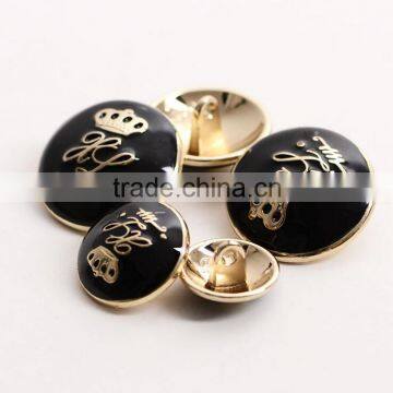 High-grade metal buttons classic British crown button fashion casual wear coat buttons