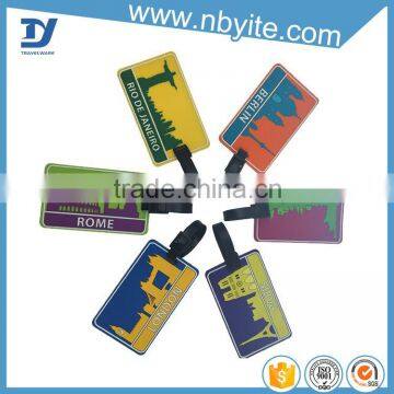 Tag Type travel soft pvc luggage tag shoes hang tag printing