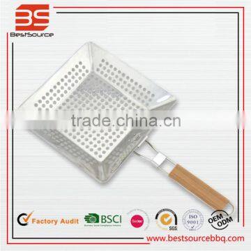 China Manufacturer Wholesale Handle BBQ Pizza Grill Pan