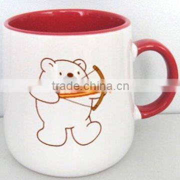 ceramic 14OZ red kids mug