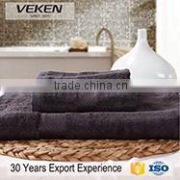 veken products plain dyed bamboo fiber towel set