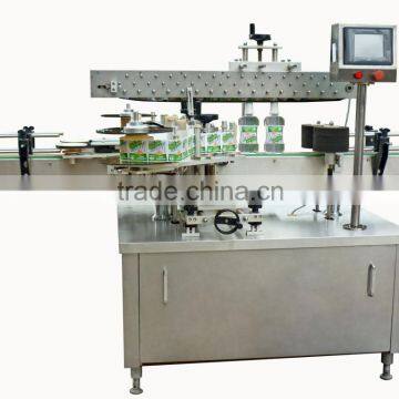 Automatic flat bottle labeler machine