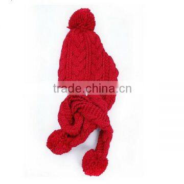 FASHION KNITTED SCARF AND HAT SET