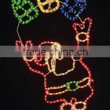 Christmas Decoration LED Motif Light(Pigeon motif)/led santa father motif light