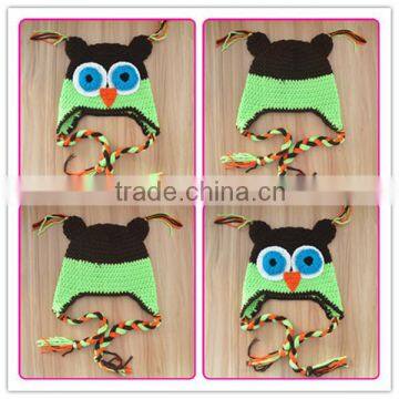 design your own knitted animal crochet earflap winter hats for kids