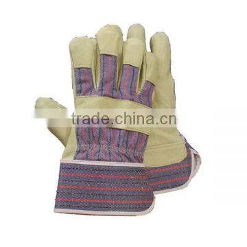 Comfort and protection Pigskin leather work glove from glove manufacture