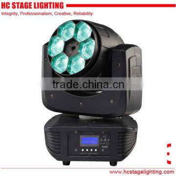 DMX moving light 6*15W with zoom Led beam washing light