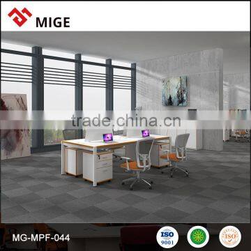 Metal frame modern office workstation for 4 people