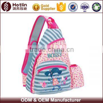 Polyester Trigonal Kids Shoulder Side Bag